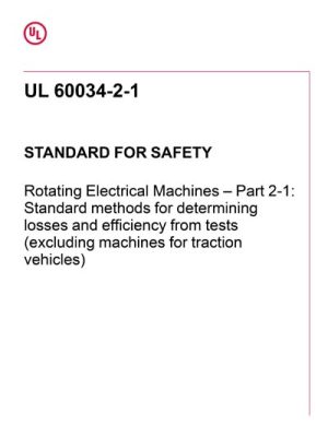 UL 60034-2-1 PDF UL 60034-2-1 PDF