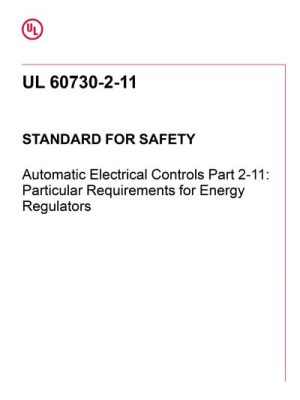 UL 60730-2-11 PDF UL 60730-2-11 PDF