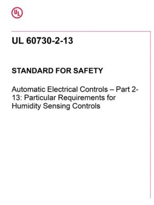 UL 60730-2-13 PDF UL 60730-2-13 PDF