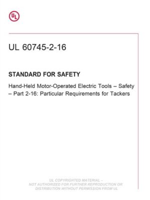UL 60745-2-16 PDF UL 60745-2-16 PDF