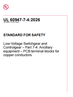UL 60947-7-4 PDF UL 60947-7-4 PDF