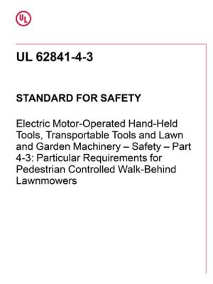 UL 62841-4-3 PDF UL 62841-4-3 PDF