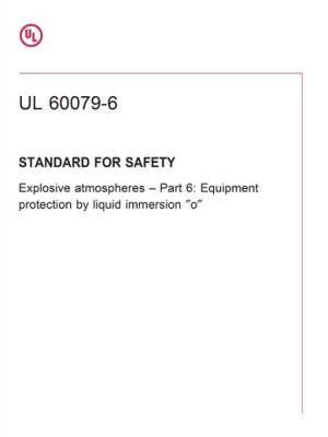 UL 60079-6 PDF UL 60079-6 PDF