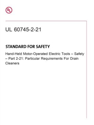 UL 60745-2-21 PDF UL 60745-2-21 PDF