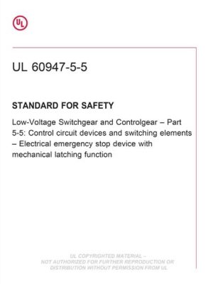 UL 60947-5-5 PDF UL 60947-5-5 PDF