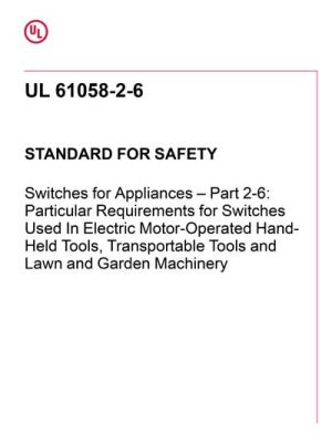 UL 61058-2-6 PDF UL 61058-2-6 PDF