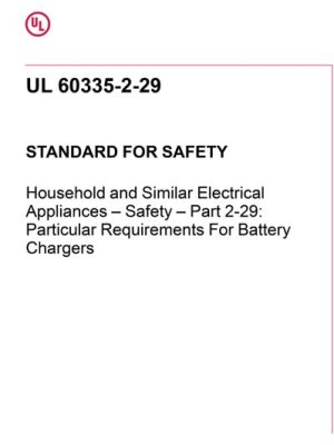 UL 60335-2-29 PDF UL 60335-2-29 PDF
