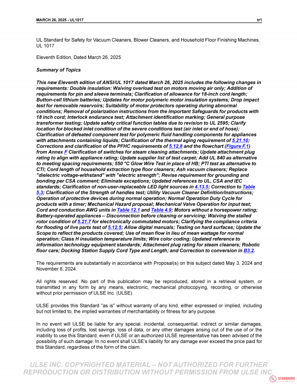 UL 1017 PDF UL 1017 PDF