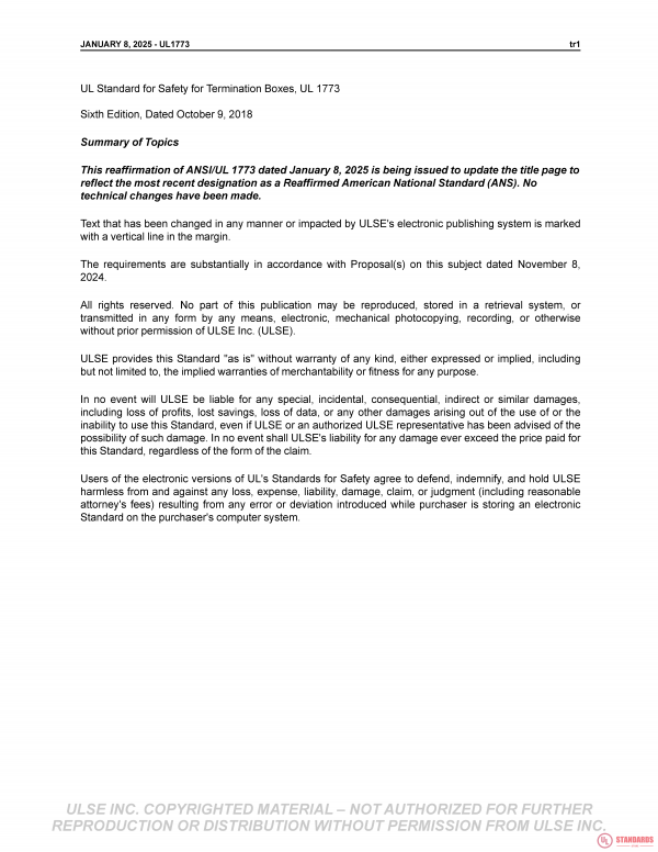 UL 1773 PDF UL 1773 PDF