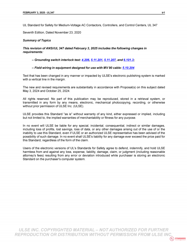 UL 347 PDF UL 347 PDF