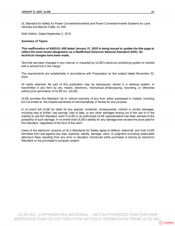 UL 458 PDF UL 458 PDF