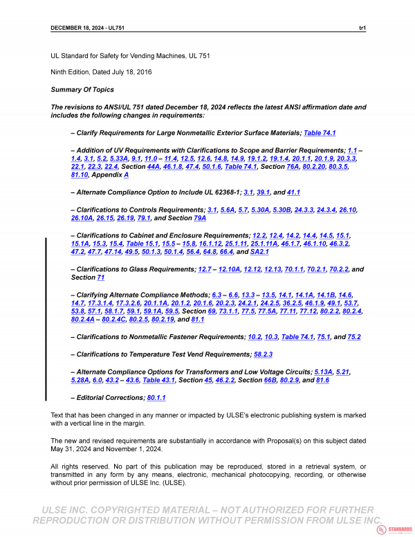 UL 751 PDF UL 751 PDF