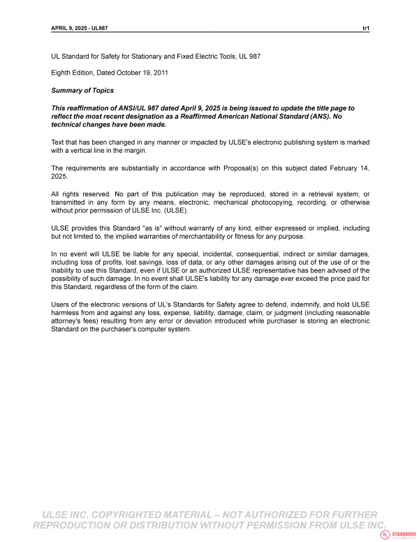 UL 987 PDF UL 987 PDF