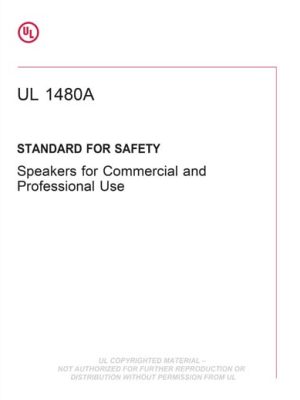 UL 1480A PDF UL 1480A PDF