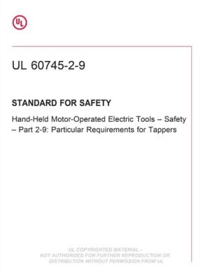 UL 60745-2-9 PDF UL 60745-2-9 PDF