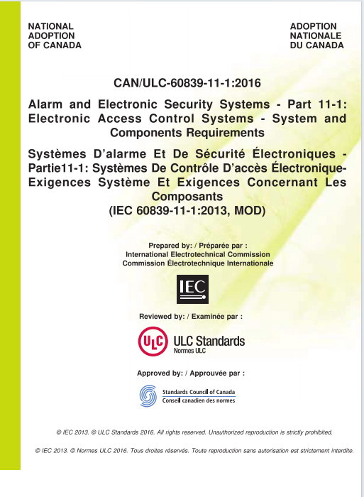 ULC-60839-11-1 PDF ULC-60839-11-1 PDF