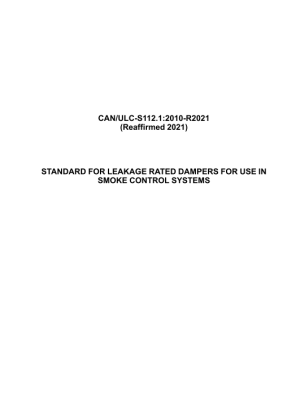ULC-S112.1 ULC-S112.1