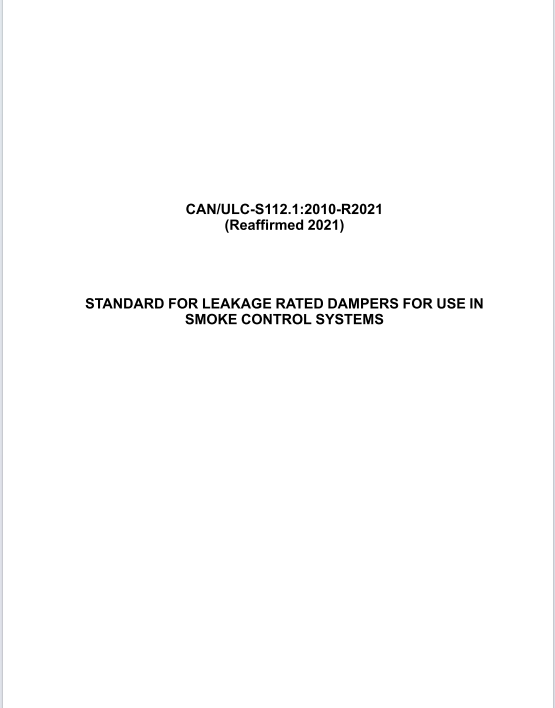 ULC-S112.1 ULC-S112.1