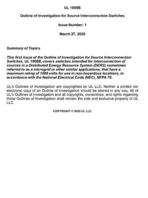 UL 1008B PDF UL 1008B PDF